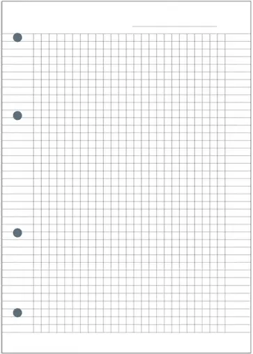 Блок сменный для тетрадей на кольцах Basic, 80 листов, клетка, А5 обложка книги