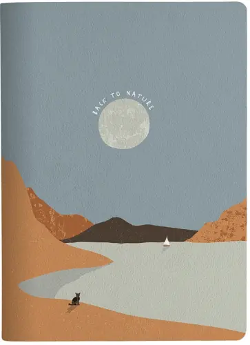 Тетрадь Mountains луна, 40 листов, А4, клетка обложка книги