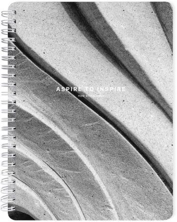 Тетрадь на спирали Sence, камень, 120 листов, клетка обложка книги