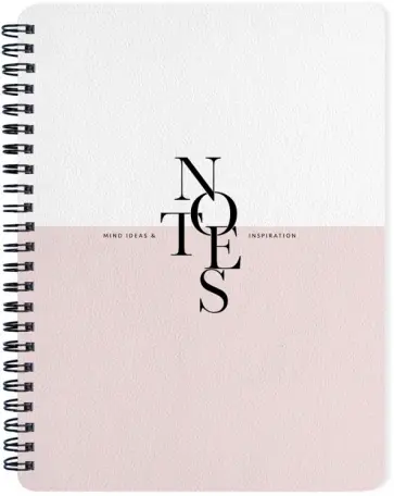 Тетрадь на спирали Notes розовая, 120 листов, клетка обложка книги