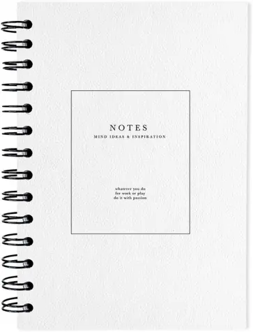 Тетрадь на спирали Notes, белая, 120 листов, клетка обложка книги