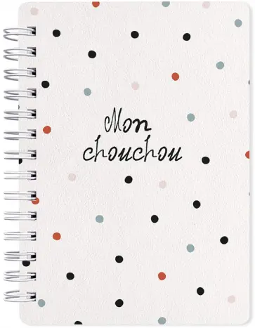 Блокнот на спирали Pretty горошек, А6, 80 листов, клетка обложка книги