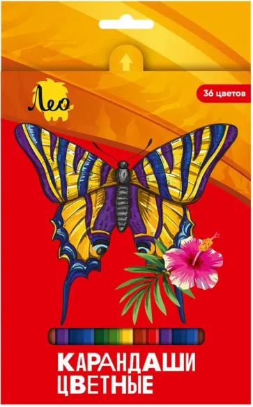Карандаши цветные, 36 цветов Карандаши цветные, 36 цветов обложка книги