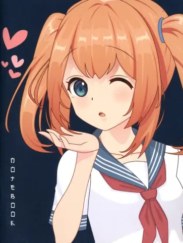 Записная книжка детская Аниме. Девочка, 64 листа, А6 обложка книги