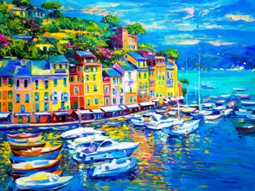 Алмазная мозаика Итальянская Ривьера обложка книги