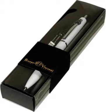 Ручка шариковая автоматическая San Remo, синяя, в футляре обложка книги