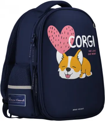 Рюкзак облегченная капсула с эргономичной спинкой Корги. One Love обложка книги