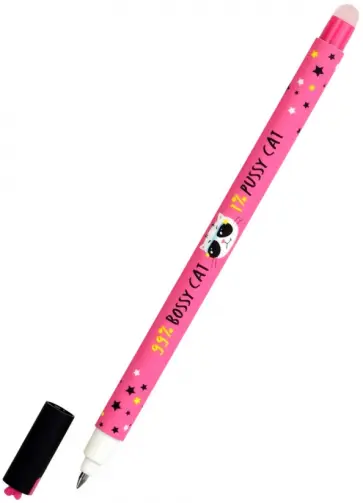 Ручка гелевая пиши-стирай Твой месседж, синяя, в ассортименте обложка книги