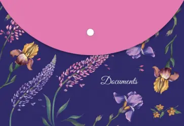 Папка для документов Цветы, А4, 1 отделение обложка книги