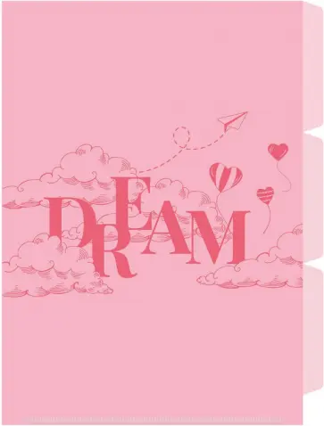 Папка-уголок для документов Мечтай, А4, 3 отделения обложка книги