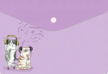 Папка для документов Коты-меломаны, А5, 1 отделение обложка книги