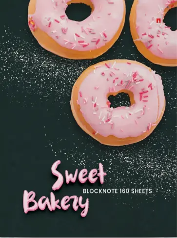 Блокнот Донат рулит, 160 листов, А6, клетка обложка книги