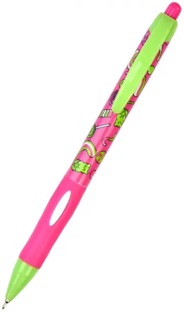 Ручка шариковая автоматическая Гонки, мармелад и хобби, синяя, в ассортименте обложка книги