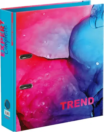 Папка-регистратор Trend. Marbling, А4, бирюзовая обложка книги