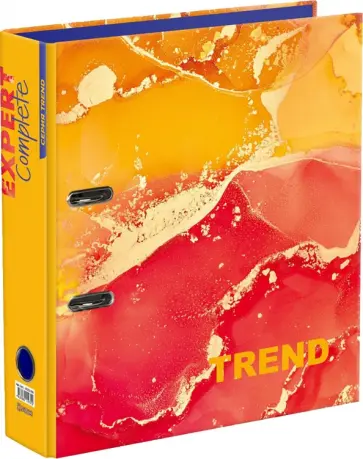 Папка-регистратор Trend. Marbling, А4, оранжевая обложка книги