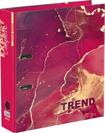Папка-регистратор Trend. Marbling, А4, розовая обложка книги