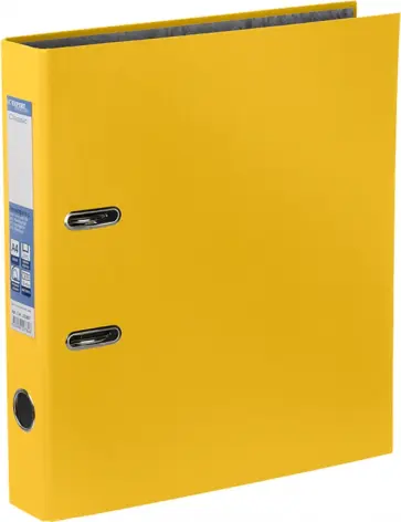 Папка-регистратор Classic, А4, желтая обложка книги