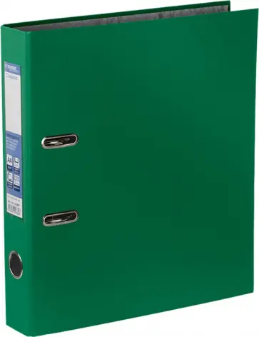Папка-регистратор Classic, А4, зеленая обложка книги