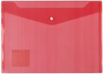 Папка-конверт с кнопкой Classic, A4, красная обложка книги