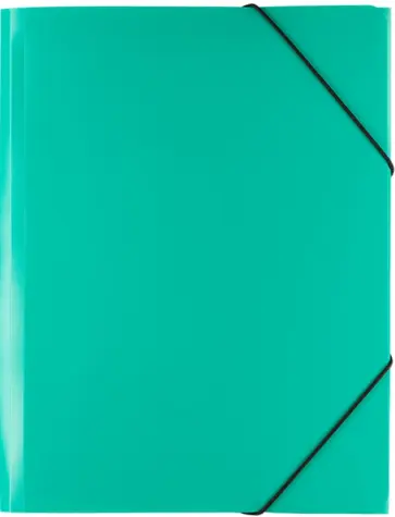 Папка на резинке Classic, A4, зеленая обложка книги