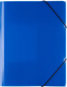 Папка на резинке Classic, A4, синяя обложка книги