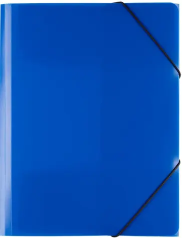 Папка на резинке Classic, A4, синяя обложка книги