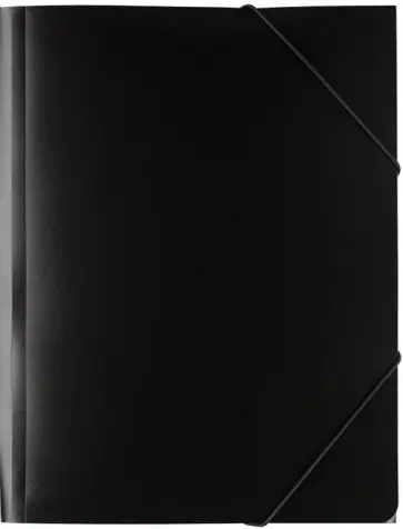Папка на резинке Classic, A4, черная обложка книги