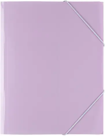 Папка на резинке Trend. Pastel, A4, лиловая обложка книги