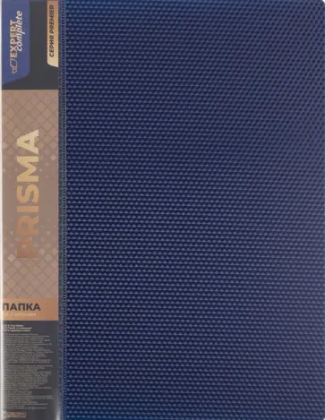 Папка на 2 кольцах Premier. Prisma, A4, синяя обложка книги