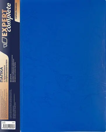 Папка с пружинным скоросшивателем Premier, A4, синяя обложка книги