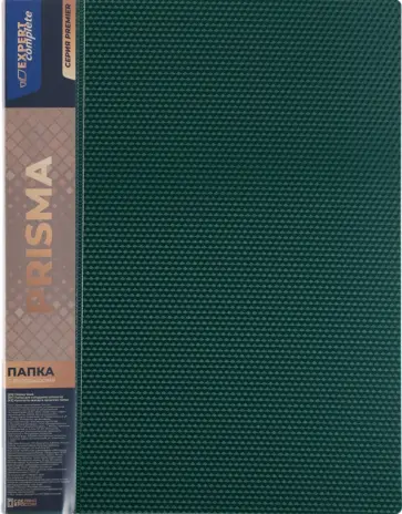 Папка с вкладышами Premier. Prisma, A4, 20 листов, изумрудная обложка книги