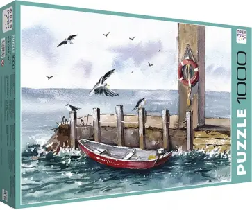 Пазл-1000 Лодка на причале обложка книги