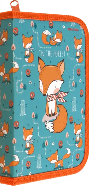 Пенал Милые лисички, 1 отделение обложка книги