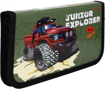 Пенал Мощный пикап, 1 отделение обложка книги