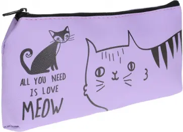 Пенал на молнии Смешные коты обложка книги