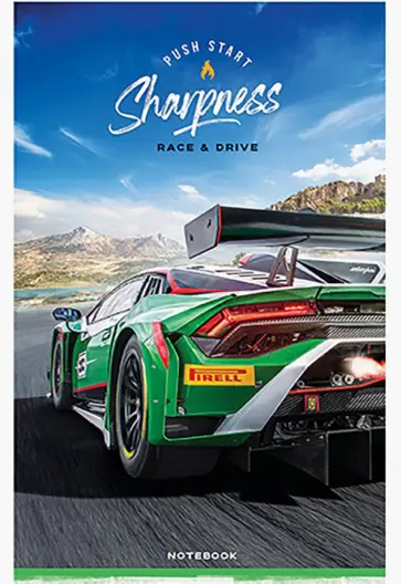 Блокнот Extreme racing, А6, 24 листа, клетка, в ассортименте обложка книги