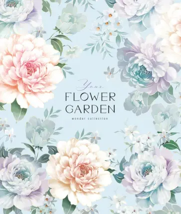 Тетрадь Flower garden, 80 листов, клетка, в ассортименте Тетрадь Flower garden, 80 листов, клетка, в ассортименте обложка книги