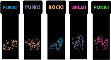 Закладки Неон микс 4, 5 штук обложка книги