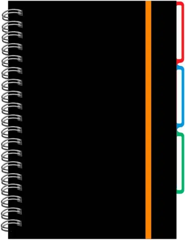 Тетрадь Favorite Black. Оранжевая, А4, 120 листов, клетка обложка книги