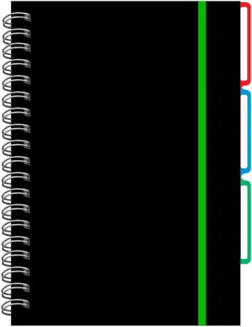 Тетрадь Favorite Black. Зеленая, А4, 120 листов, клетка обложка книги