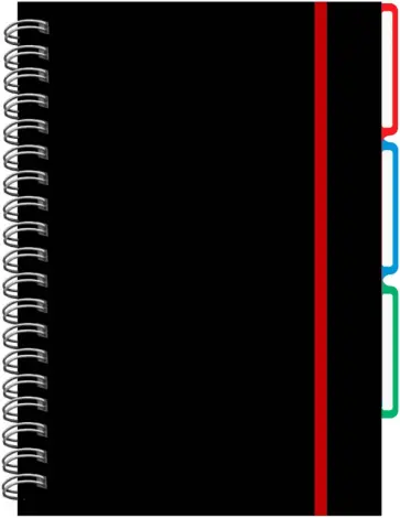 Тетрадь Favorite Black. Красная, А4, 120 листов, клетка обложка книги