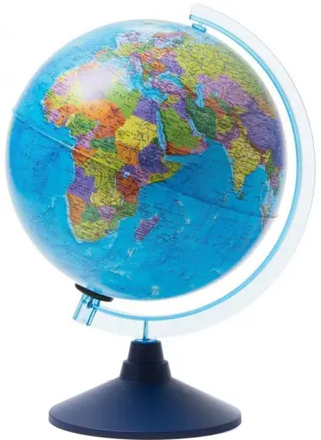 Глобус День и Ночь с двойной картой. Политическая карта Земли и звездного неба, 25 см, подсветка обложка книги