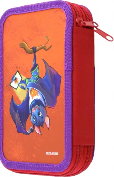 Пенал Летучая мышь с планшетом, 2 отделения обложка книги