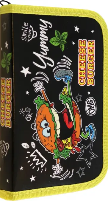 Пенал Гигантский чизбургер, 1 отделение обложка книги