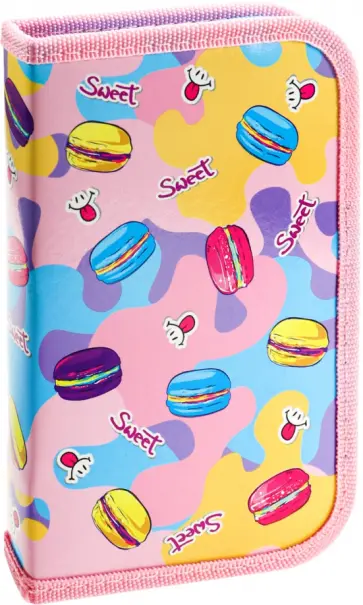 Пенал Яркие пирожные-1, 1 отделение обложка книги