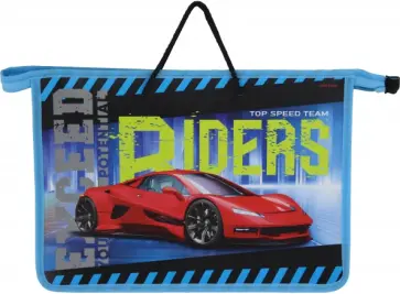 Папка Красный суперкар-1, на шнурках, А4 обложка книги