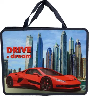 Папка Красный гиперкар, А4 обложка книги