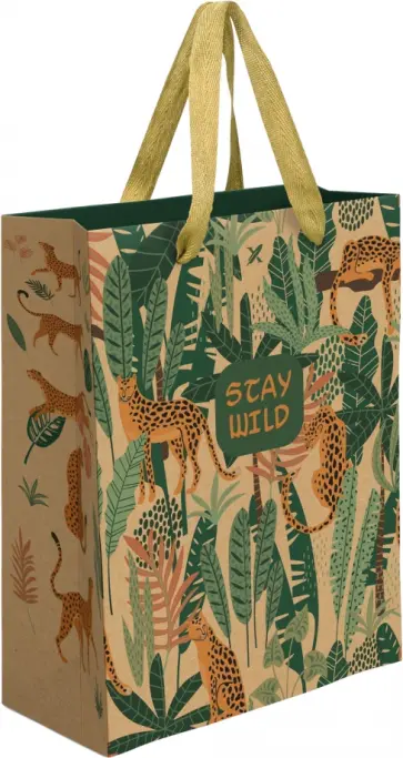 Пакет подарочный малый Airy Leopard обложка книги