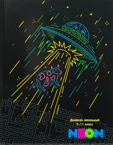 Дневник для 5-11 классов Neon, 48 листов обложка книги