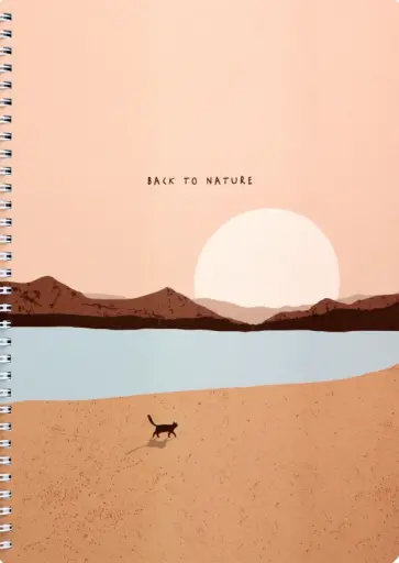 Тетрадь Mountains, Закат, 96 листов, клетка, А4 Тетрадь Mountains, Закат, 96 листов, клетка, А4 обложка книги